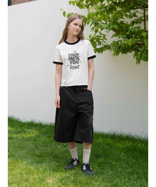 OAFISH(オアフィッシュ)の「FIND RINGER T-SHIRT, WHITE(Tシャツ/カットソー・レディース・その他・ONE SIZE)」の5枚目の写真