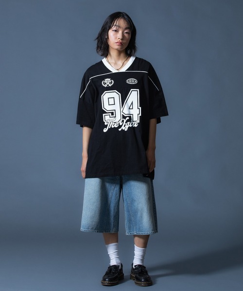 FACE LABEL NUMBER BIG TEE DRESS（ワンピース）｜X-girl（エックス