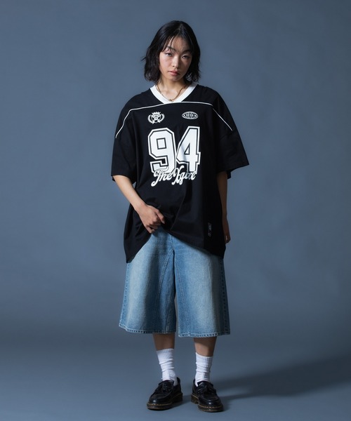 FACE LABEL NUMBER BIG TEE DRESS（ワンピース）｜X-girl（エックス