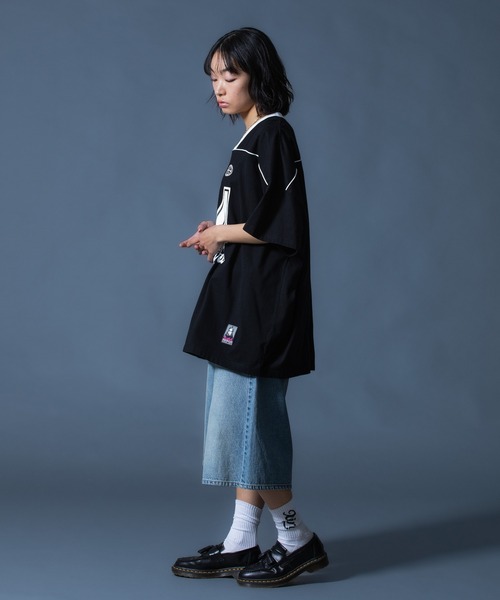 FACE LABEL NUMBER BIG TEE DRESS（ワンピース）｜X-girl（エックス