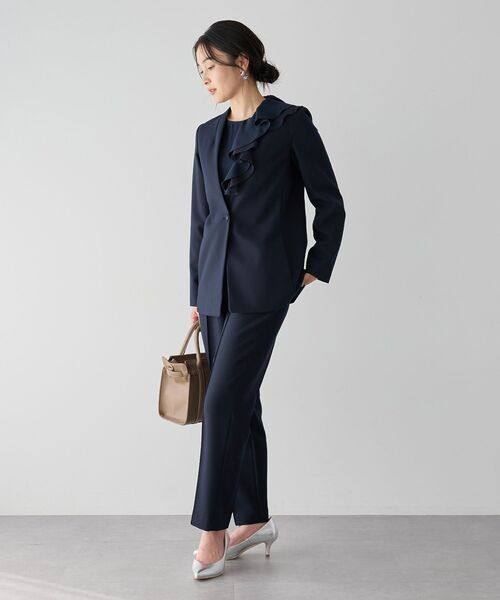 YECCA VECCA（イェッカヴェッカ）の「ストレッチピンタックパンツ（その他パンツ・レディース・ライトベージュ/ネイビー・S/M）」の22枚目の写真