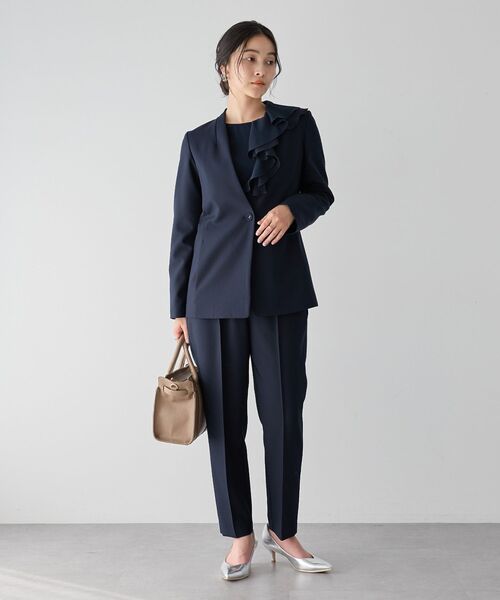 YECCA VECCA（イェッカヴェッカ）の「ストレッチピンタックパンツ（その他パンツ・レディース・ライトベージュ/ネイビー・S/M）」の21枚目の写真