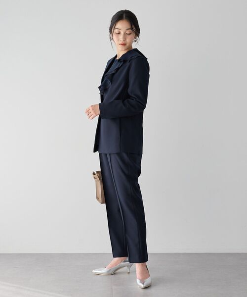 YECCA VECCA（イェッカヴェッカ）の「ストレッチピンタックパンツ（その他パンツ・レディース・ライトベージュ/ネイビー・S/M）」の20枚目の写真