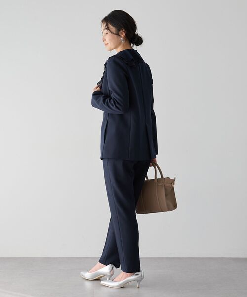 YECCA VECCA（イェッカヴェッカ）の「ストレッチピンタックパンツ（その他パンツ・レディース・ライトベージュ/ネイビー・S/M）」の15枚目の写真