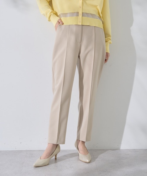 YECCA VECCA（イェッカヴェッカ）の「ストレッチピンタックパンツ（その他パンツ・レディース・ライトベージュ/ネイビー・S/M）」の2枚目の写真