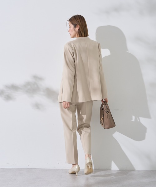 YECCA VECCA（イェッカヴェッカ）の「ストレッチピンタックパンツ（その他パンツ・レディース・ライトベージュ/ネイビー・S/M）」の18枚目の写真