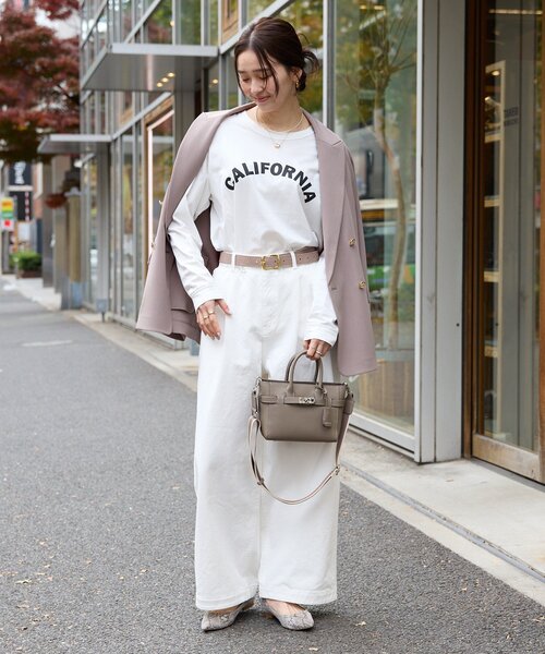 RIVE DROITE(リヴドロワ)の「予約【実用性抜群】ひねり金具ミニトートバッグ(トートバッグ・レディース・ベージュ/グレー系その他/サックスブルー・FREE)」の8枚目の写真