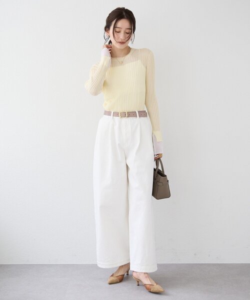 RIVE DROITE(リヴドロワ)の「予約【実用性抜群】ひねり金具ミニトートバッグ(トートバッグ・レディース・ベージュ/グレー系その他/サックスブルー・FREE)」の13枚目の写真