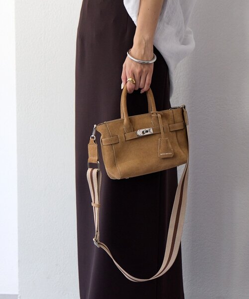 RIVE DROITE（リヴドロワ）の「【実用性抜群】ひねり金具ミニトートバッグ（トートバッグ・レディース・ベージュ/グレー系その他/サックスブルー・FREE）」の8枚目の写真