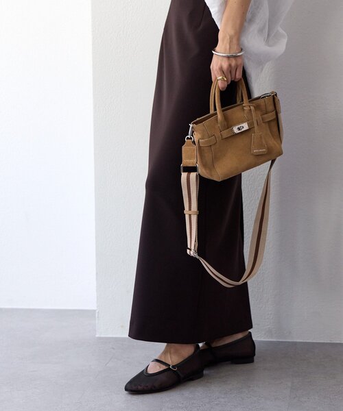 RIVE DROITE（リヴドロワ）の「【実用性抜群】ひねり金具ミニトートバッグ（トートバッグ・レディース・ベージュ/グレー系その他/サックスブルー・FREE）」の9枚目の写真