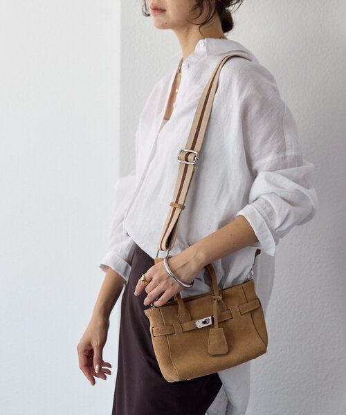 RIVE DROITE（リヴドロワ）の「【実用性抜群】ひねり金具ミニトートバッグ（トートバッグ・レディース・ベージュ/グレー系その他/サックスブルー・FREE）」の10枚目の写真