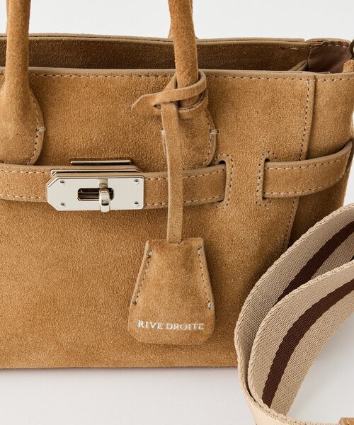 RIVE DROITE（リヴドロワ）の「【実用性抜群】ひねり金具ミニトートバッグ（トートバッグ・レディース・ベージュ/グレー系その他/サックスブルー・FREE）」の16枚目の写真