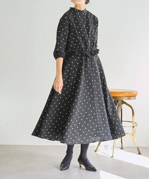 LIVETART（リヴェタート）の「《LIVETART》ラフドットプリントブラウス（シャツ/ブラウス・レディース・ブラック・FREE）」の17枚目の写真