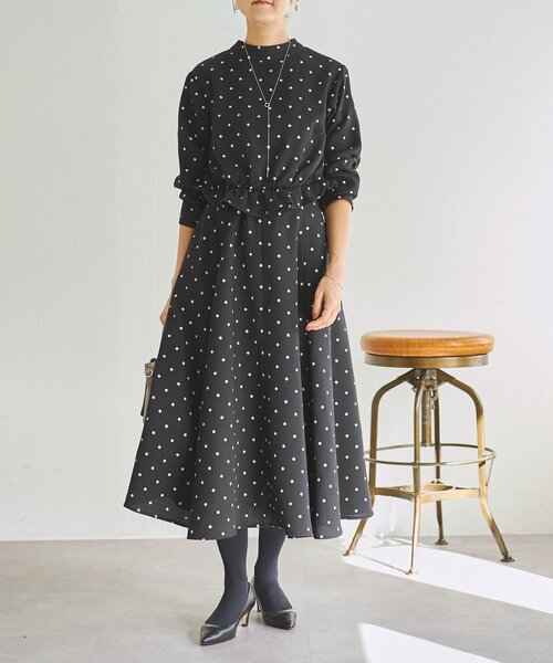 LIVETART（リヴェタート）の「《LIVETART》ラフドットプリントブラウス（シャツ/ブラウス・レディース・ブラック・FREE）」の18枚目の写真