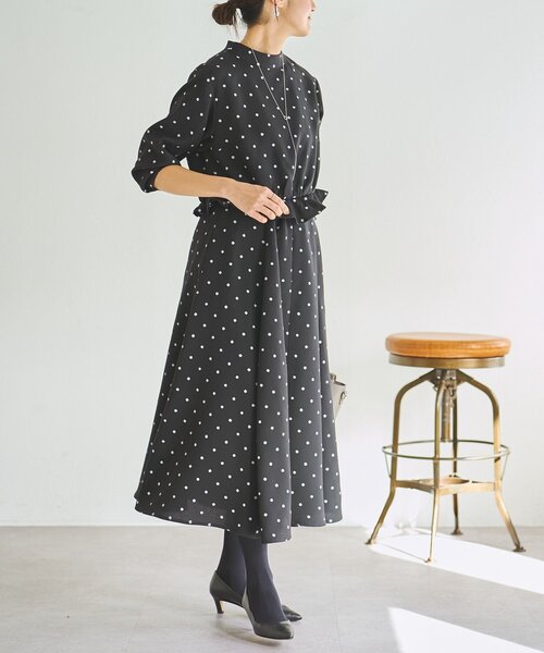 LIVETART（リヴェタート）の「《LIVETART》ラフドットプリントブラウス（シャツ/ブラウス・レディース・ブラック・FREE）」の21枚目の写真