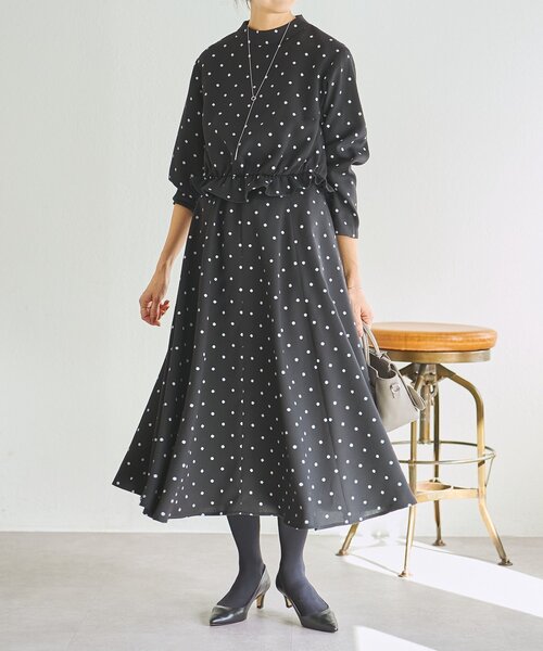 LIVETART（リヴェタート）の「《LIVETART》ラフドットプリントブラウス（シャツ/ブラウス・レディース・ブラック・FREE）」の22枚目の写真