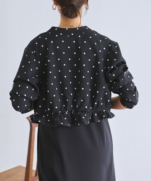 LIVETART（リヴェタート）の「《LIVETART》ラフドットプリントブラウス（シャツ/ブラウス・レディース・ブラック・FREE）」の12枚目の写真