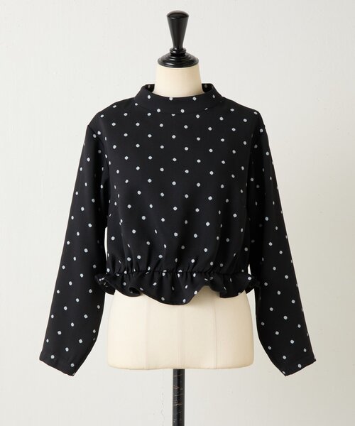 LIVETART（リヴェタート）の「《LIVETART》ラフドットプリントブラウス（シャツ/ブラウス・レディース・ブラック・FREE）」の11枚目の写真
