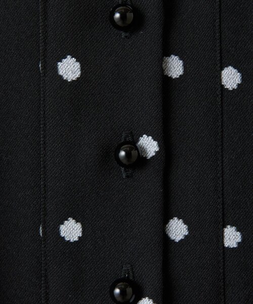 LIVETART（リヴェタート）の「《LIVETART》ラフドットプリントブラウス（シャツ/ブラウス・レディース・ブラック・FREE）」の6枚目の写真