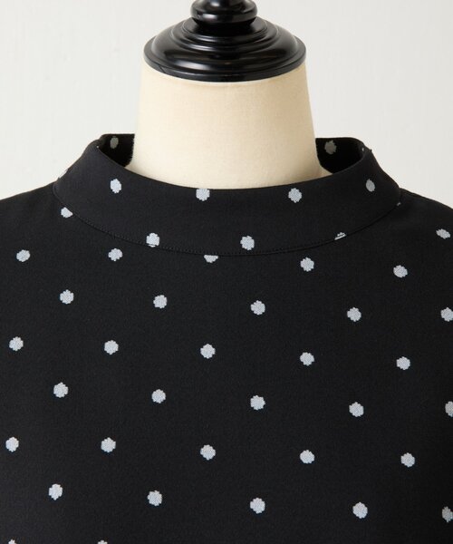 LIVETART（リヴェタート）の「《LIVETART》ラフドットプリントブラウス（シャツ/ブラウス・レディース・ブラック・FREE）」の5枚目の写真