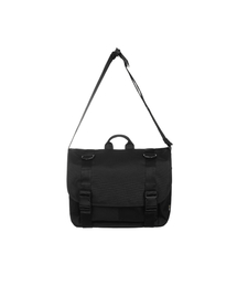 LEATHERY（レザリー）の「バックルドコーデュラメッセンジャーバッグ[ブラック]（メッセンジャーバッグ）」