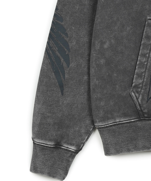 FDR(エフディーアール)の「Marble Sulfur Washed San Chris Hoodie Gray(パーカー・メンズ・その他・M/S)」の4枚目の写真