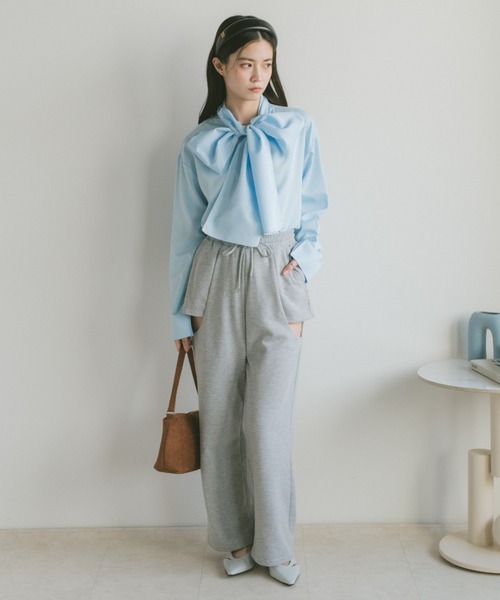 VANNIE U(ヴァニーユー)の「ボウタイブラウス(シャツ/ブラウス・レディース・ホワイト/ブルー・FREE)」の20枚目の写真