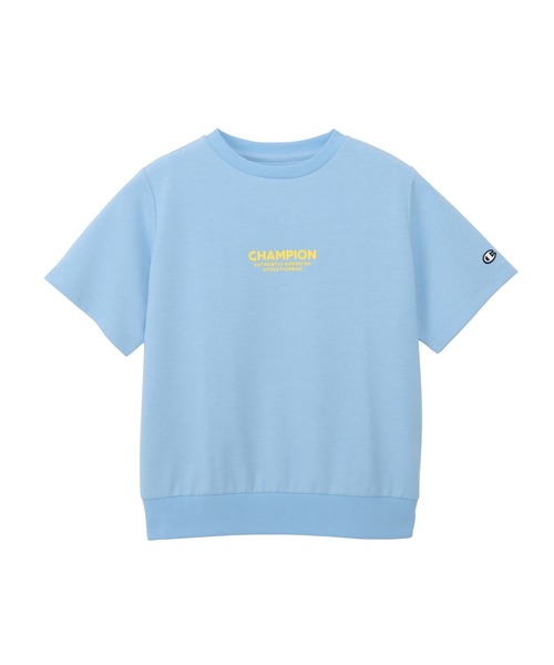 Champion(チャンピオン)の「【Champion/チャンピオン】レディース ショートスリーブTシャツ(Tシャツ/カットソー・レディース・グレイッシュブルー/ホワイト/ブラック/グレー・LARGE/MEDIUM)」の4枚目の写真