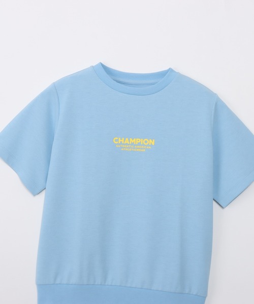 Champion(チャンピオン)の「【Champion/チャンピオン】レディース ショートスリーブTシャツ(Tシャツ/カットソー・レディース・グレイッシュブルー/ホワイト/ブラック/グレー・LARGE/MEDIUM)」の22枚目の写真
