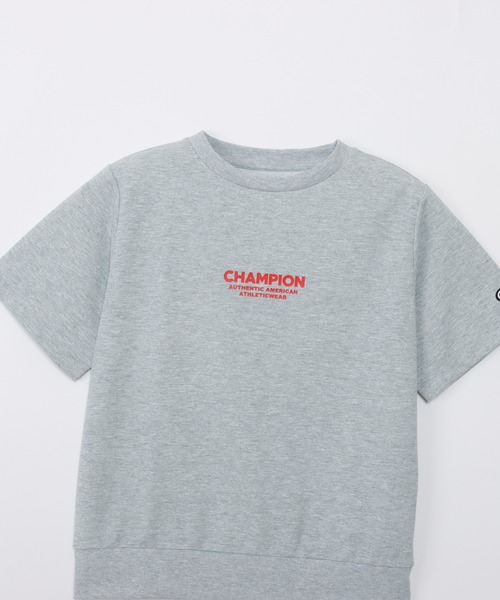 Champion(チャンピオン)の「【Champion/チャンピオン】レディース ショートスリーブTシャツ(Tシャツ/カットソー・レディース・グレイッシュブルー/ホワイト/ブラック/グレー・LARGE/MEDIUM)」の13枚目の写真
