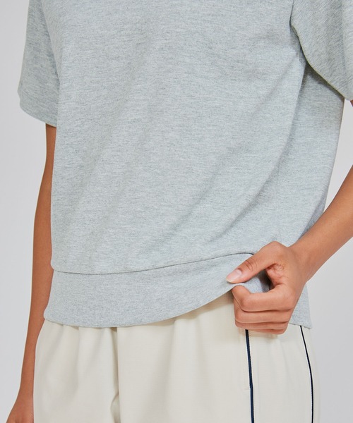 Champion(チャンピオン)の「【Champion/チャンピオン】レディース ショートスリーブTシャツ(Tシャツ/カットソー・レディース・グレイッシュブルー/ホワイト/ブラック/グレー・LARGE/MEDIUM)」の6枚目の写真