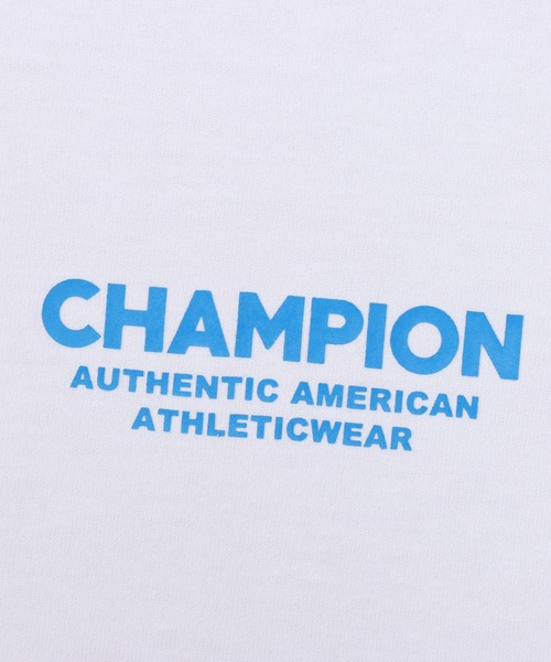 Champion(チャンピオン)の「【Champion/チャンピオン】レディース ショートスリーブTシャツ(Tシャツ/カットソー・レディース・グレイッシュブルー/ホワイト/ブラック/グレー・LARGE/MEDIUM)」の15枚目の写真