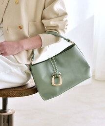 quaranciel: 2way バックル スクエア ショルダー バッグ