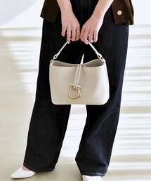 quaranciel: 2way バックル スクエア ショルダー バッグ