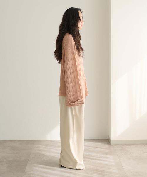 apres jour clair（アプレジュールクレア）の「【接触冷感】【UVカット】コクーンイージーパンツ【apres jour clair】（スラックス・レディース・ホワイト系その他/ダークブラウン/ベージュ/グレー/ブラウン系その他/アイボリー・SMALL/MEDIUM/LARGE）」の17枚目の写真