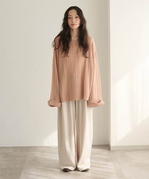 apres jour clair（アプレジュールクレア）の「【接触冷感】【UVカット】コクーンイージーパンツ【apres jour clair】（スラックス・レディース・ホワイト系その他/ダークブラウン/ベージュ/グレー/ブラウン系その他/アイボリー・SMALL/MEDIUM/LARGE）」の19枚目の写真