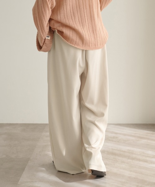 apres jour clair（アプレジュールクレア）の「【接触冷感】【UVカット】コクーンイージーパンツ【apres jour clair】（スラックス・レディース・ホワイト系その他/ダークブラウン/ベージュ/グレー/ブラウン系その他/アイボリー・SMALL/MEDIUM/LARGE）」の14枚目の写真