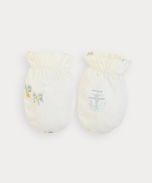 moimoln（モイモルン）の「フォレストパークベビーミトン・手袋（その他ベビー用品・キッズ・クリーム・FREE）」の2枚目の写真