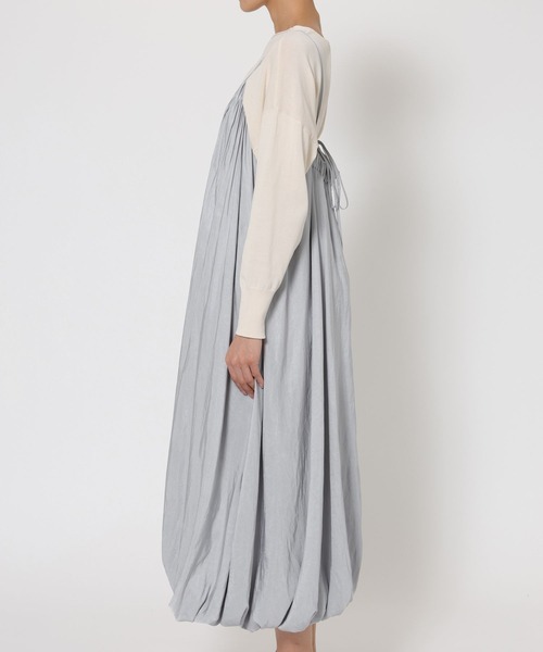 BABYLONE（バビロン）の「バルーンキャミワンピ（ワンピース・レディース・サックスブルー/ベージュ・フリー）」の14枚目の写真