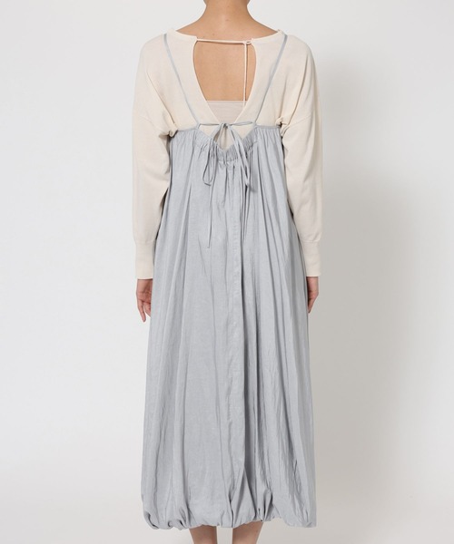 BABYLONE（バビロン）の「バルーンキャミワンピ（ワンピース・レディース・サックスブルー/ベージュ・フリー）」の15枚目の写真