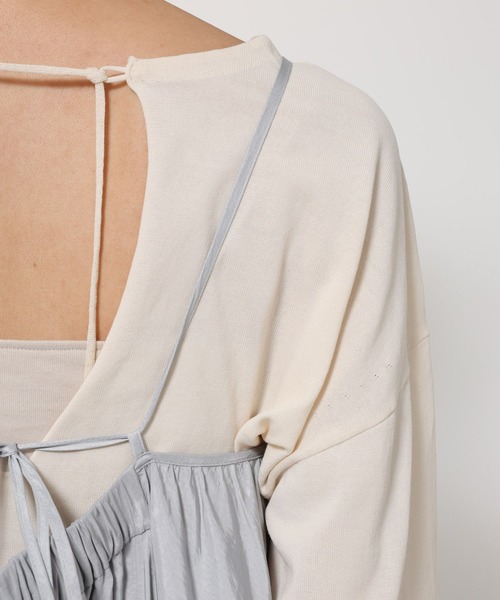 BABYLONE（バビロン）の「バルーンキャミワンピ（ワンピース・レディース・サックスブルー/ベージュ・フリー）」の16枚目の写真