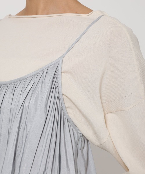 BABYLONE（バビロン）の「バルーンキャミワンピ（ワンピース・レディース・サックスブルー/ベージュ・フリー）」の19枚目の写真