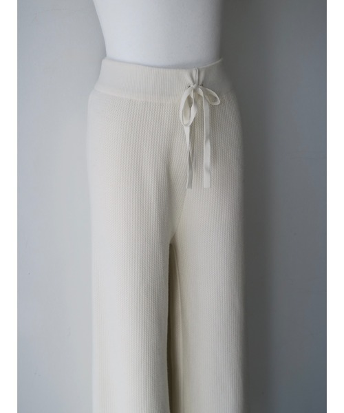 celon(セロン)の「brushed seed stitch knit pants(その他パンツ・レディース・ブラック/アイボリー・FREE)」の15枚目の写真