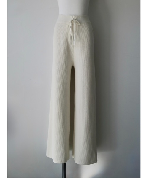 celon(セロン)の「brushed seed stitch knit pants(その他パンツ・レディース・ブラック/アイボリー・FREE)」の9枚目の写真
