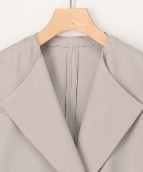 MICO COULIER（ミコクリエ）の「《セットアップ対応》ライトモククロスベスト（ダウンジャケット/コート・レディース・ネイビー/グレイッシュベージュ・38）」の18枚目の写真