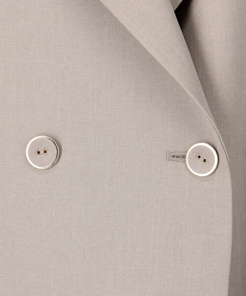 MICO COULIER（ミコクリエ）の「《セットアップ対応》ライトモククロスベスト（ダウンジャケット/コート・レディース・ネイビー/グレイッシュベージュ・38）」の19枚目の写真