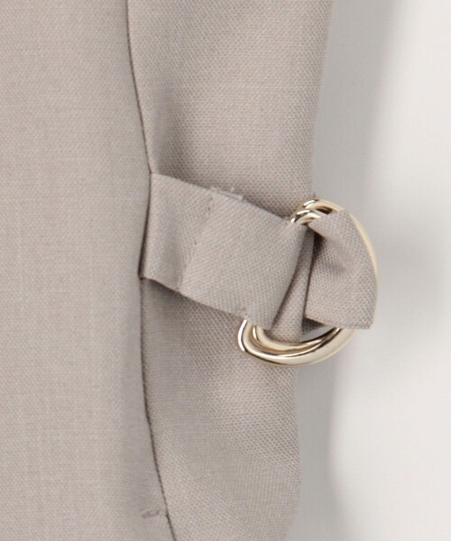 MICO COULIER（ミコクリエ）の「《セットアップ対応》ライトモククロスベスト（ダウンジャケット/コート・レディース・ネイビー/グレイッシュベージュ・38）」の20枚目の写真