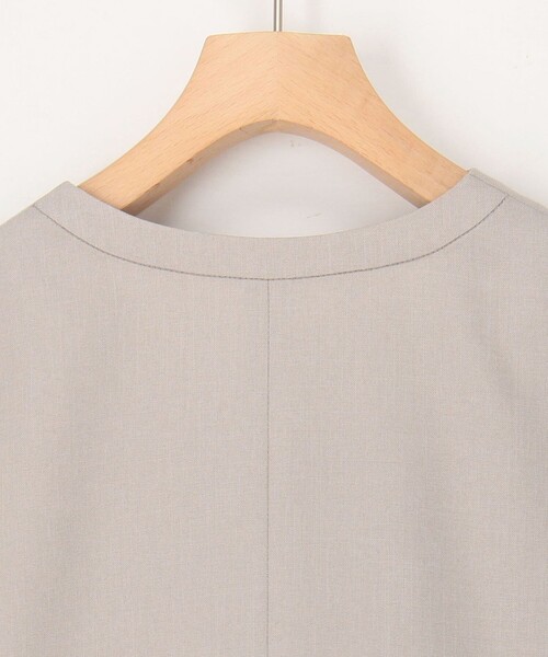 MICO COULIER（ミコクリエ）の「《セットアップ対応》ライトモククロスベスト（ダウンジャケット/コート・レディース・ネイビー/グレイッシュベージュ・38）」の17枚目の写真