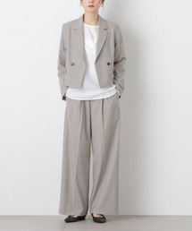 NANO universe | トロストレッチ2タックワイドパンツ(セットアップ可)(スラックス)