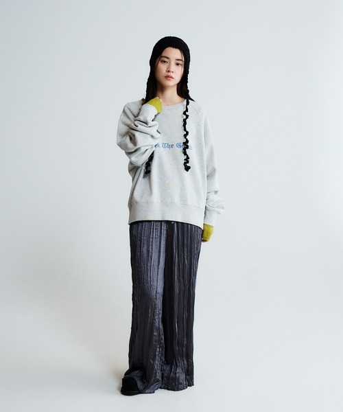 JEANASIS（ジーナシス）の「カギアミボンネット/634527（ニットキャップ/ビーニー・レディース・オフホワイト/ブラック・FREE）」の13枚目の写真